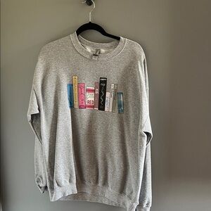 Gray Book Graphic Taylor Swift sweatshirt